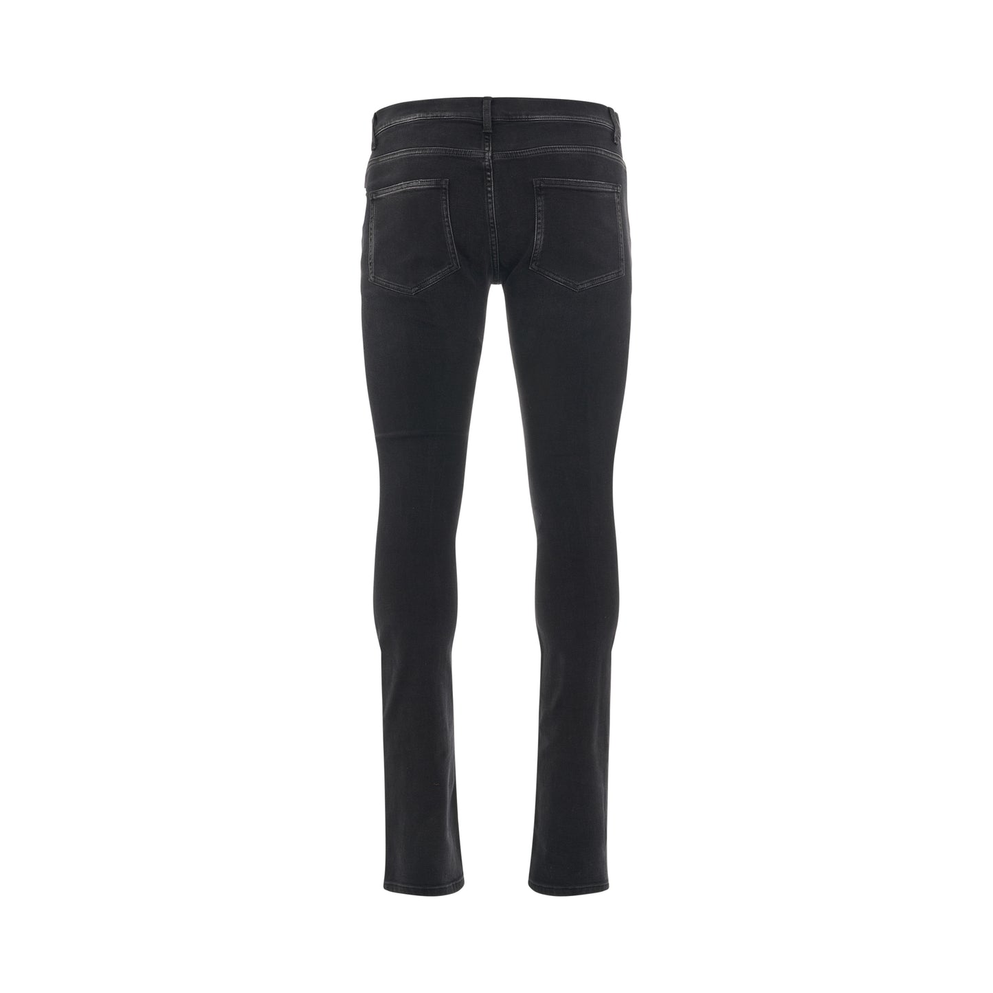 Super Skinny Treated Jeans in Black