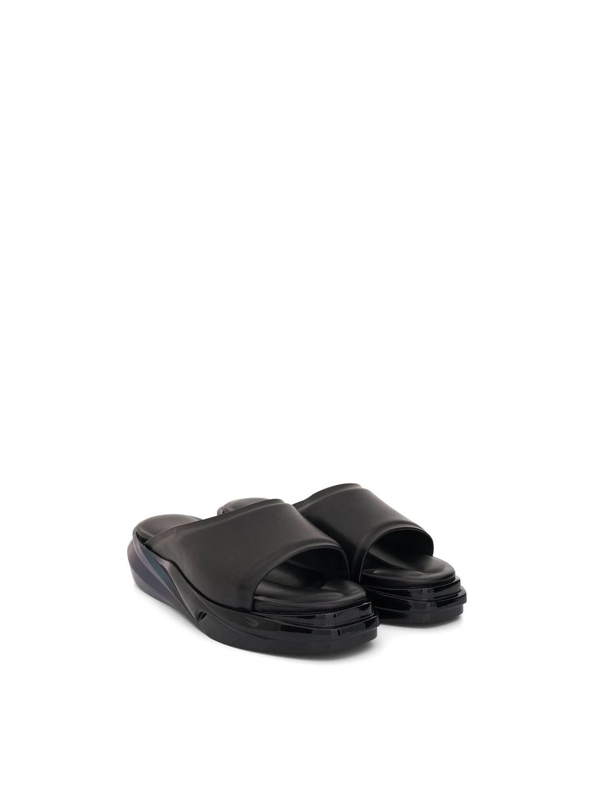 Mono Slide in Black/Military Green Front View | 1017 ALYX 9SM