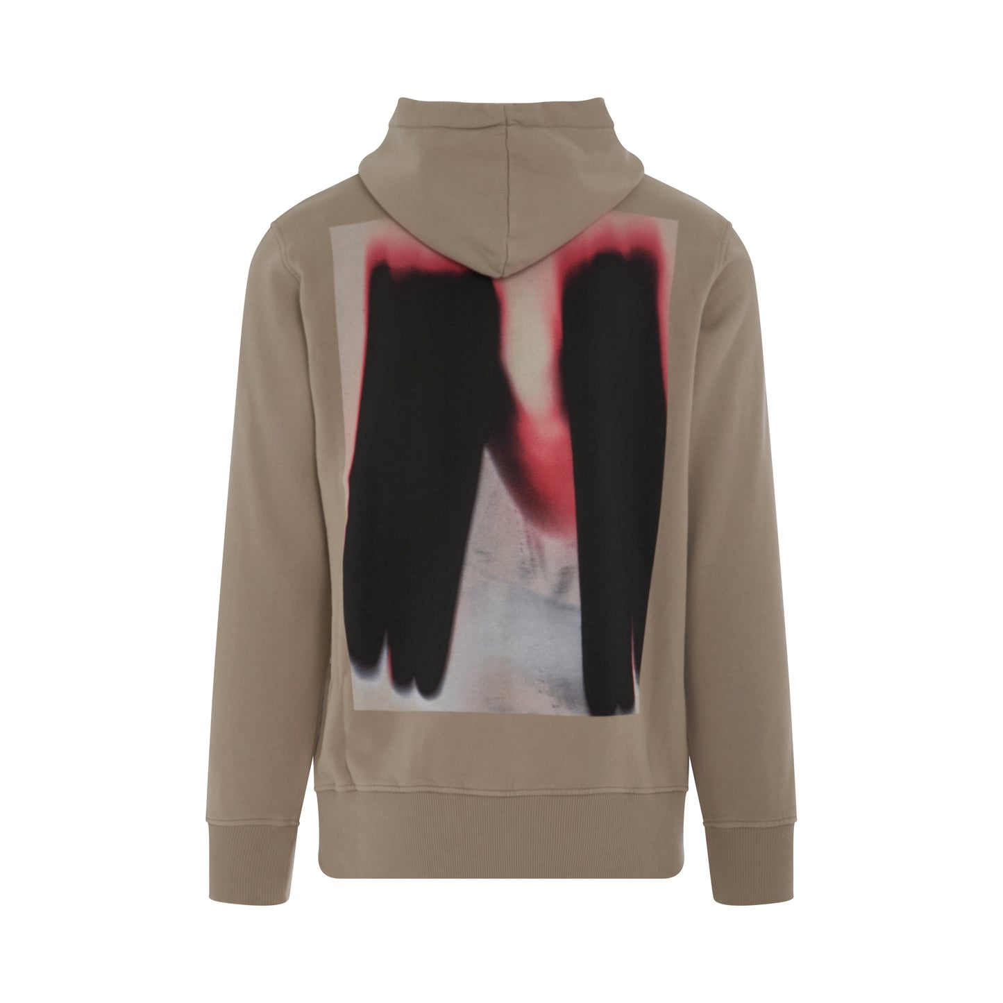Graphic Printed Hoodie in Natural Mid Color