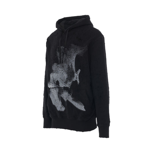 Infrared Graphic Hoodie in Black