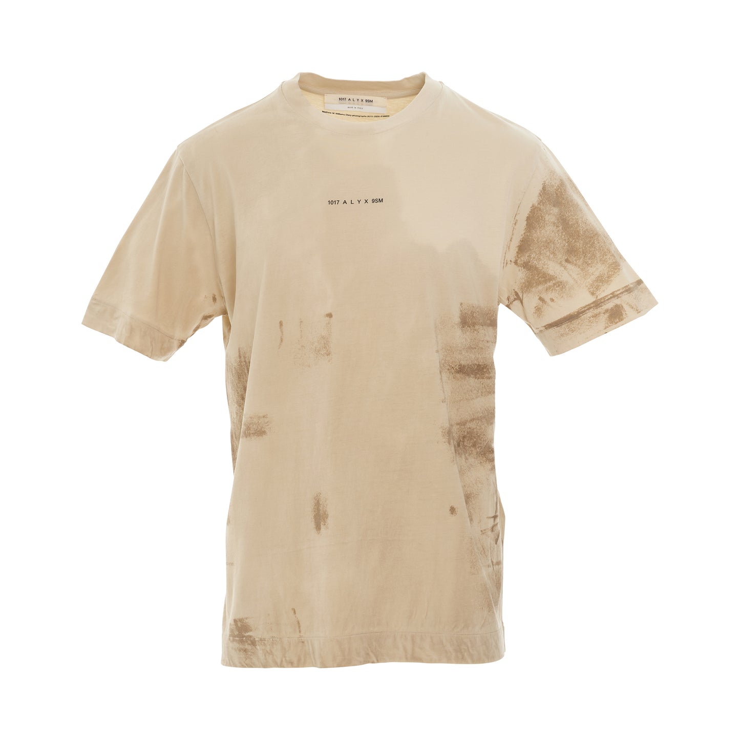 Treated Logo T-Shirt in Off Tan