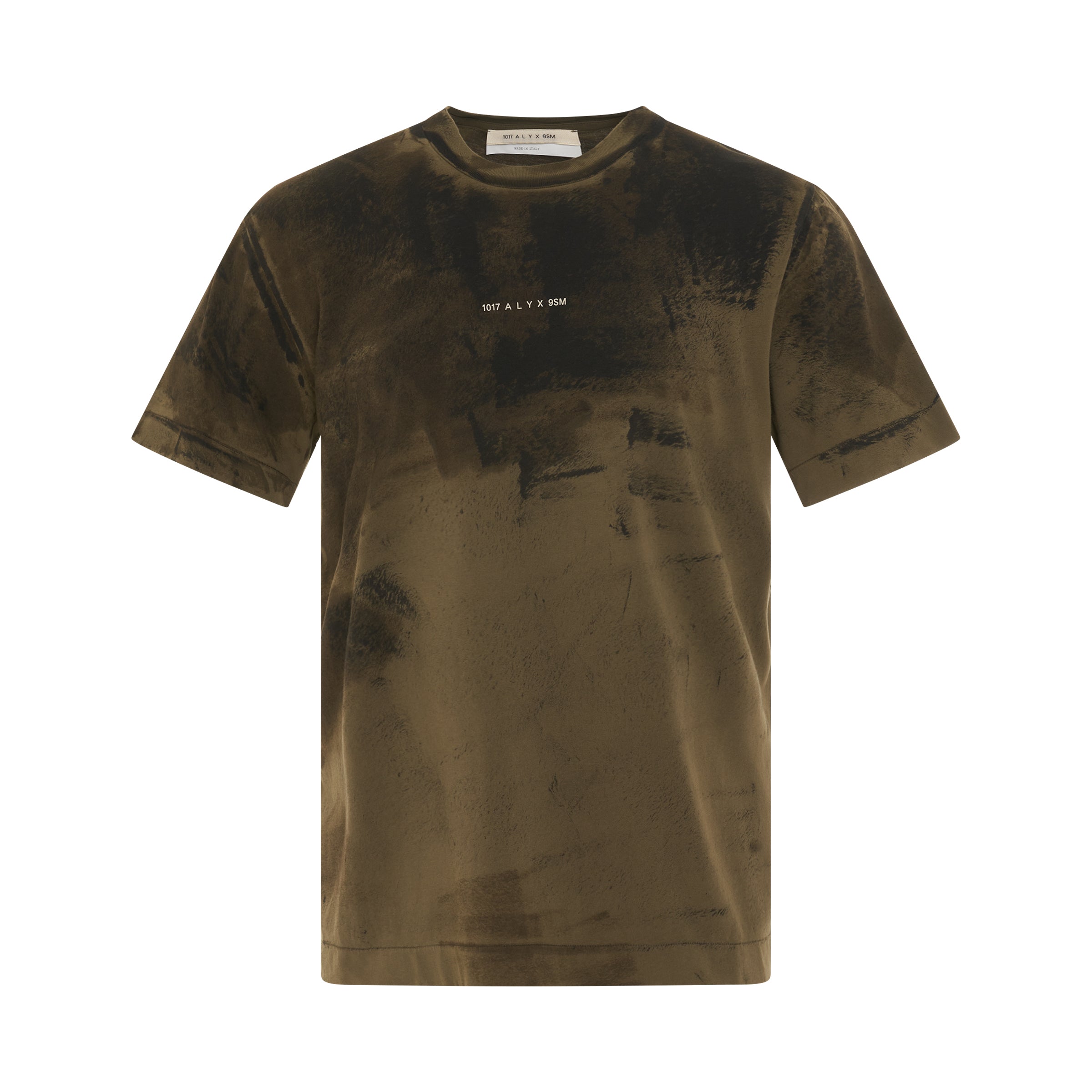 Graphic Print S/S T-Shirt in Military Green