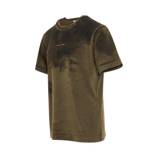 Graphic Print S/S T-Shirt in Military Green