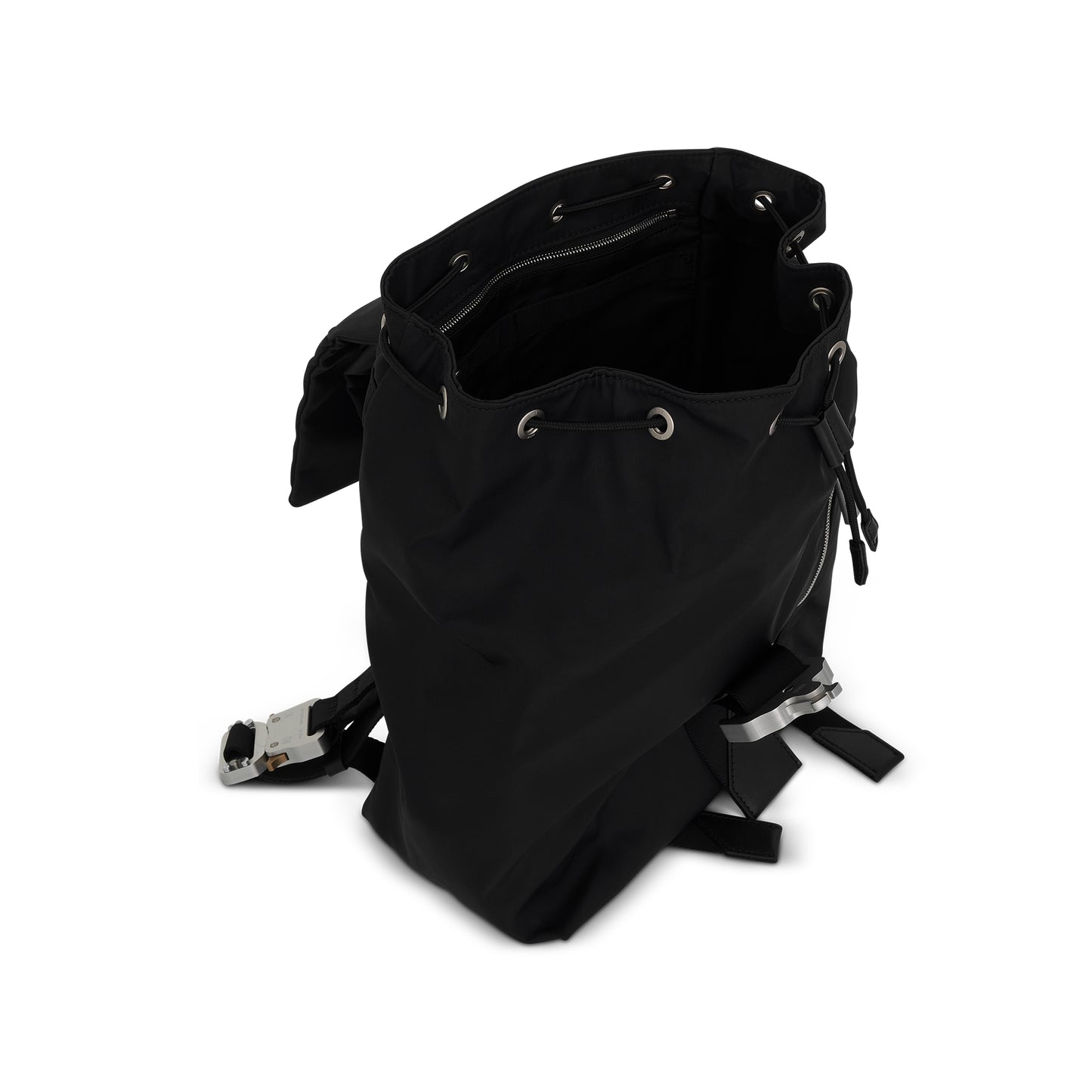 Tank Zipped Backpack in Black