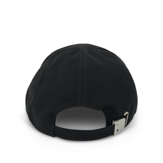 Logo Print Hat in Black