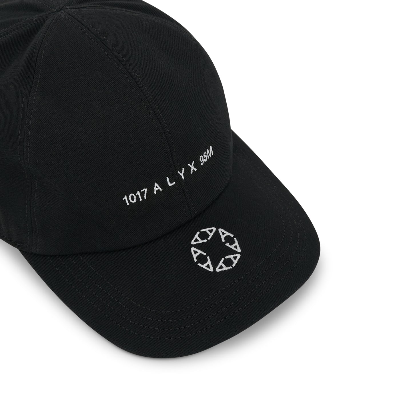 Logo Print Hat in Black