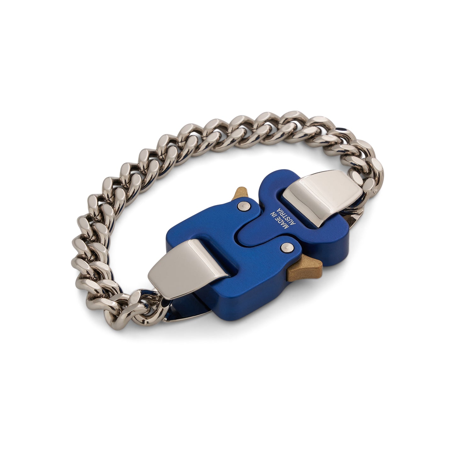 Classic Chainlink Bracelet in Silver/Blue