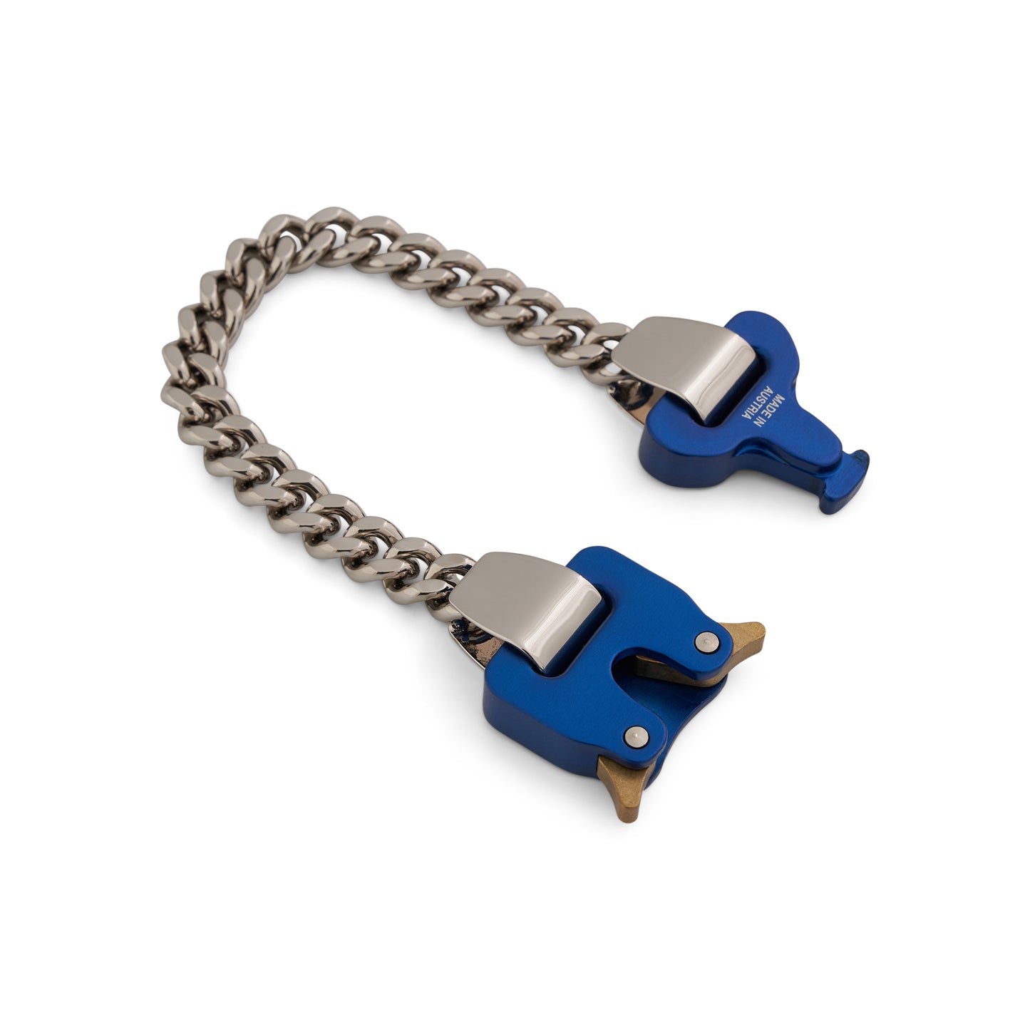 Classic Chainlink Bracelet in Silver/Blue