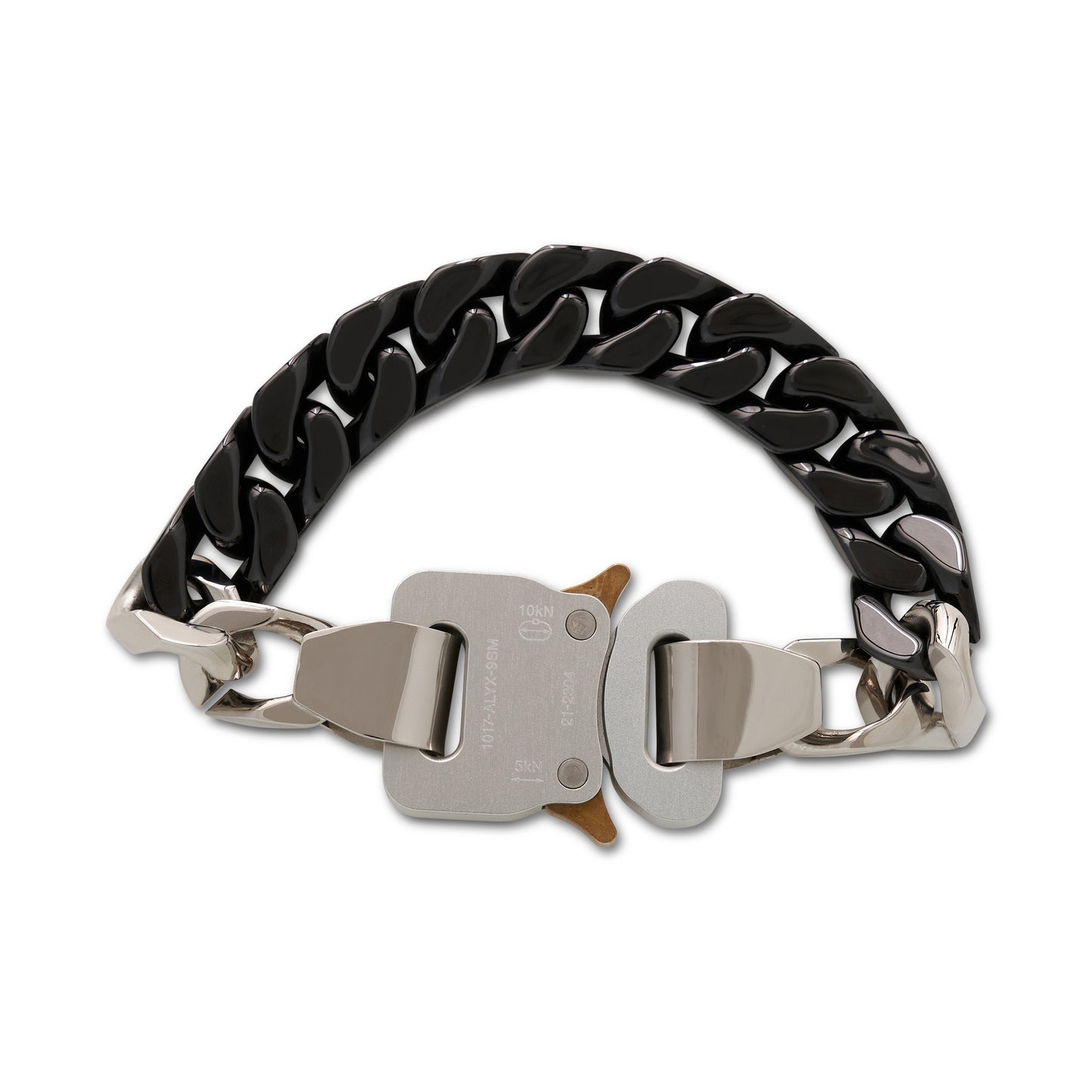 Ceramic Buckle Chain Bracelet in Black