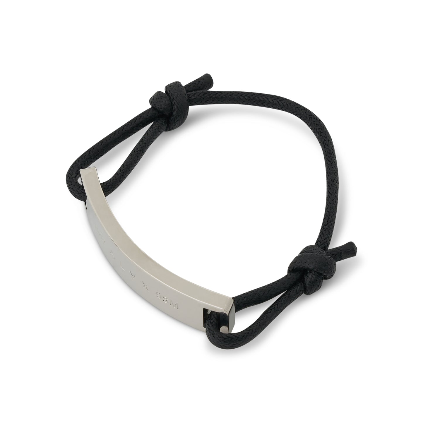Cord & Metal Bracelet in Black