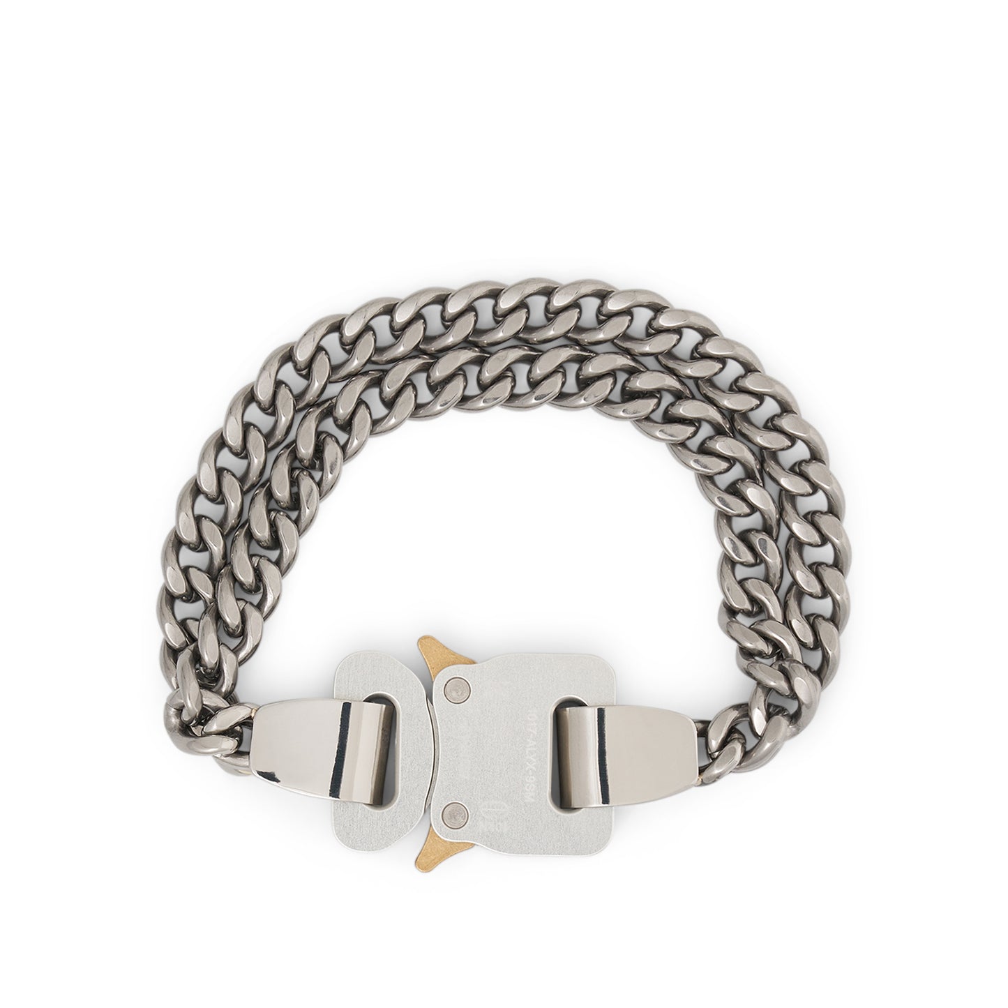 2X Chain Buckle Bracelet in Silver
