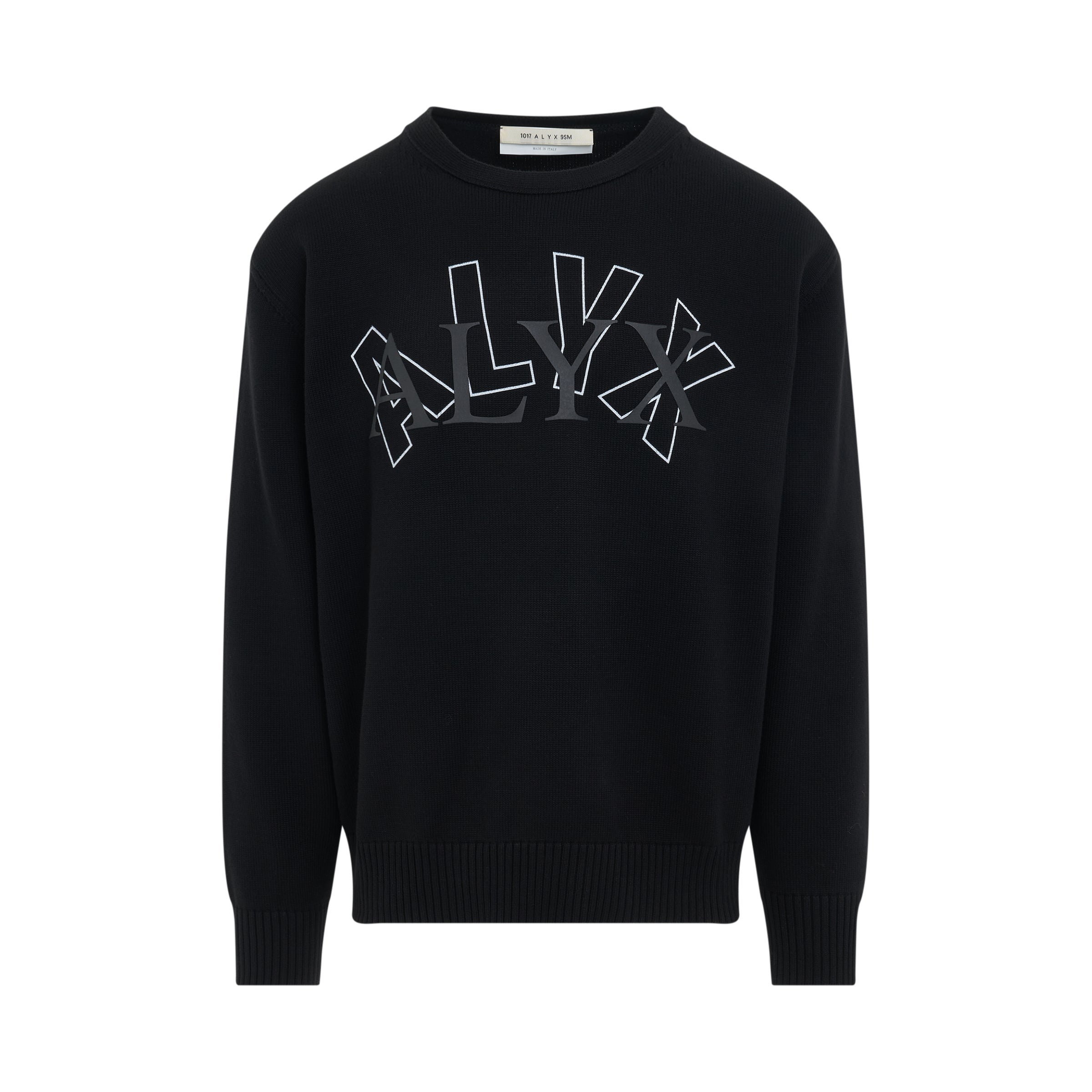 Arch Logo Crewneck Sweater in Black