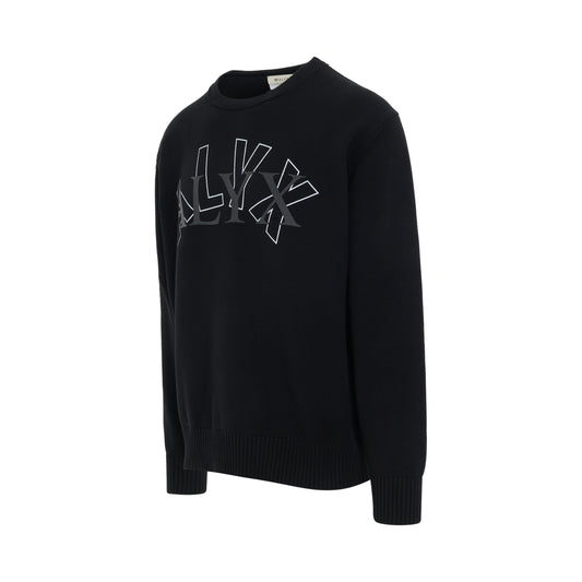 Arch Logo Crewneck Sweater in Black