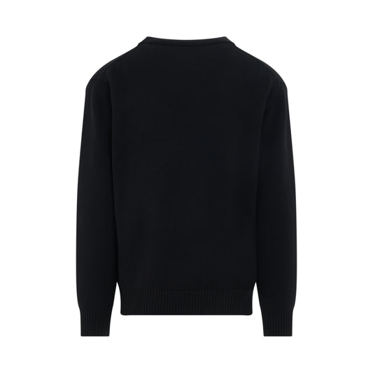 Arch Logo Crewneck Sweater in Black