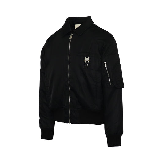 Rollercoaster Bomber Jacket in Black