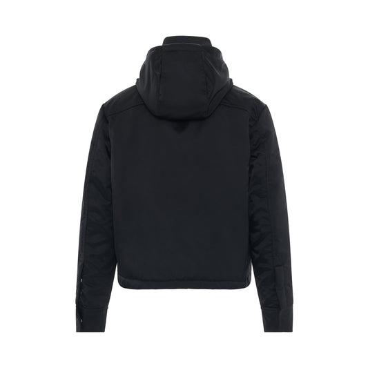 Officer Hooded Jacket in Black