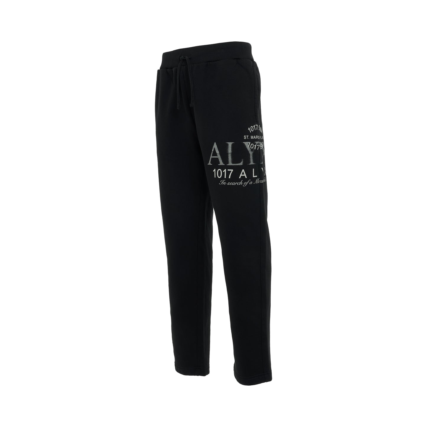 Print Sweatpants in Black