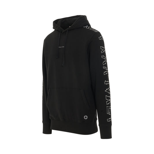 Logo Fleece Hoodie in Black