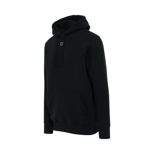 Printed Logo Hoodie in Black