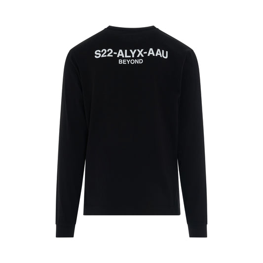 Graphic Logo Long Sleeve T-Shirt in Black