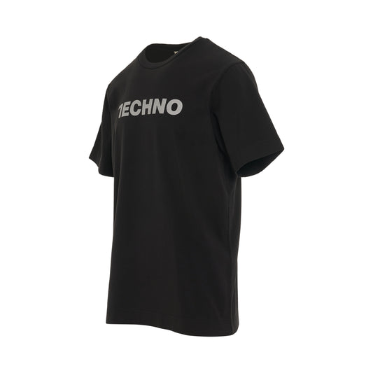 Techno S/S T-Shirt in Black