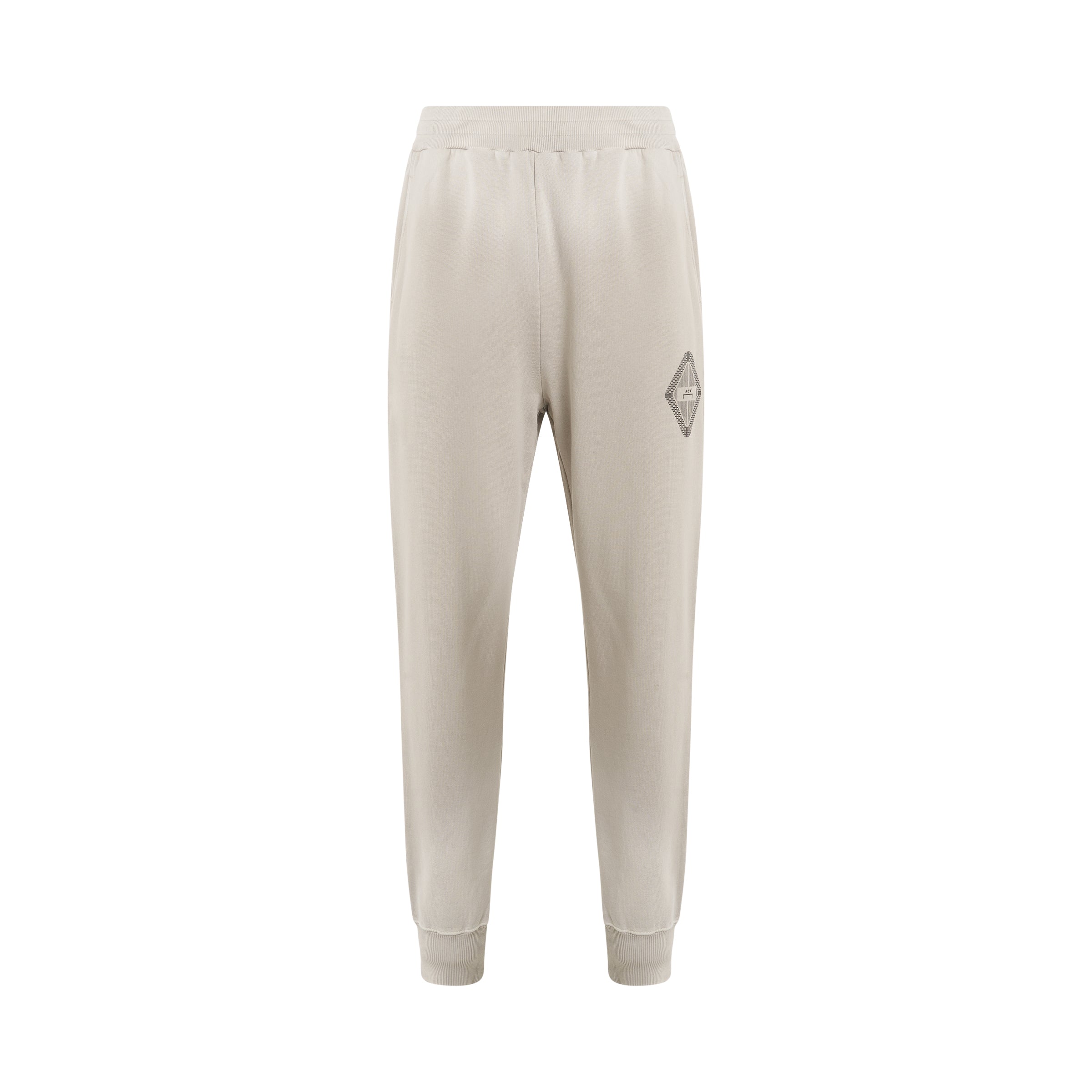 Gradient Jersey Pant in Light Grey