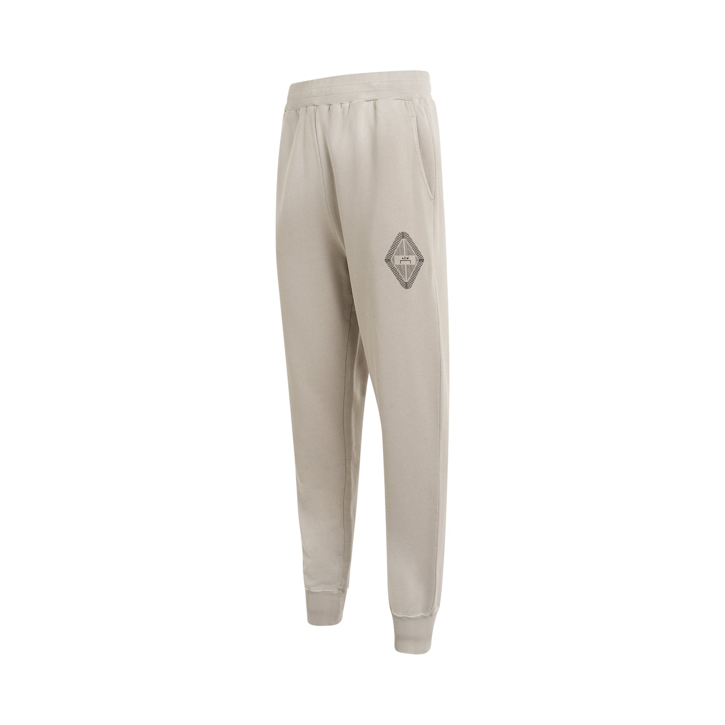 Gradient Jersey Pant in Light Grey