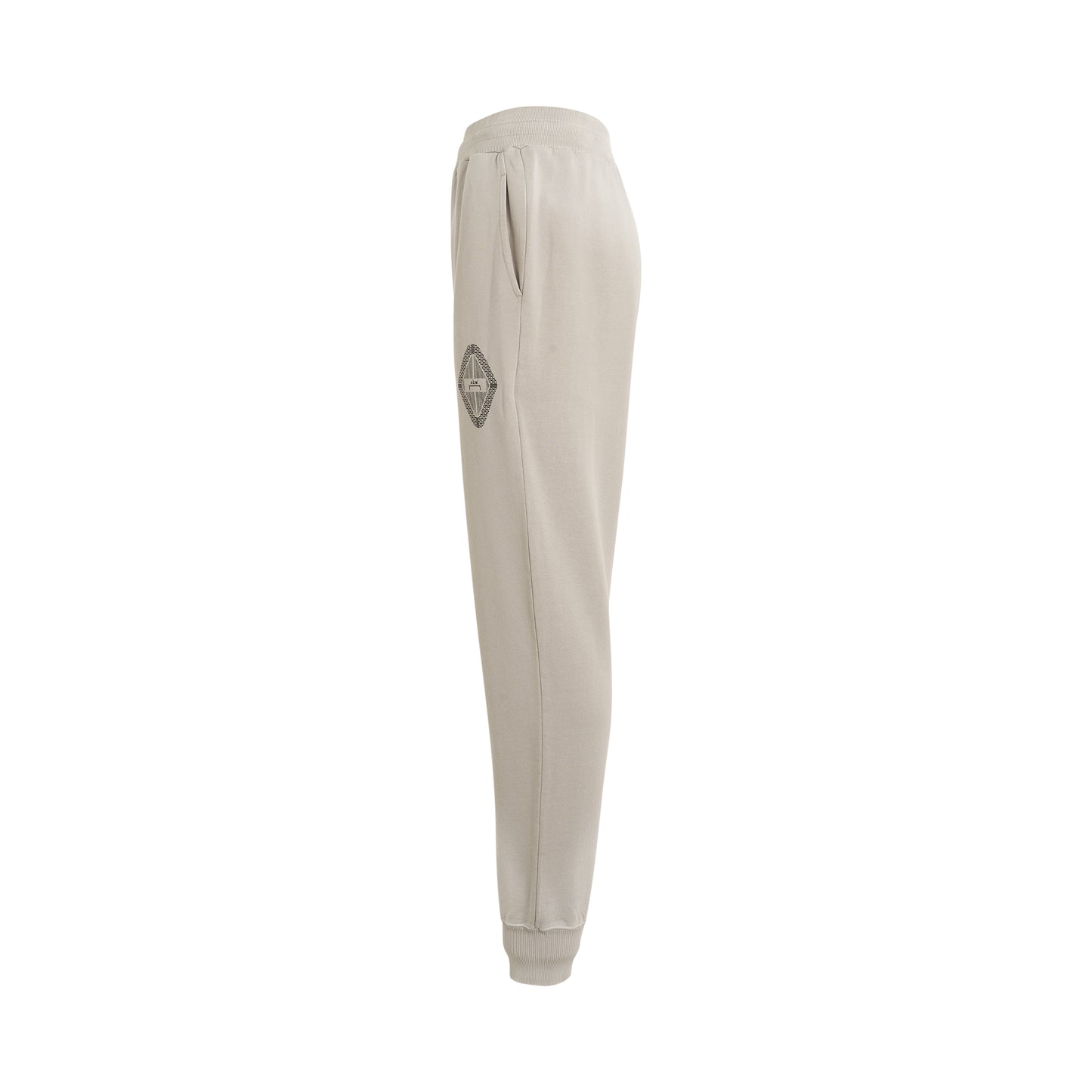 Gradient Jersey Pant in Light Grey