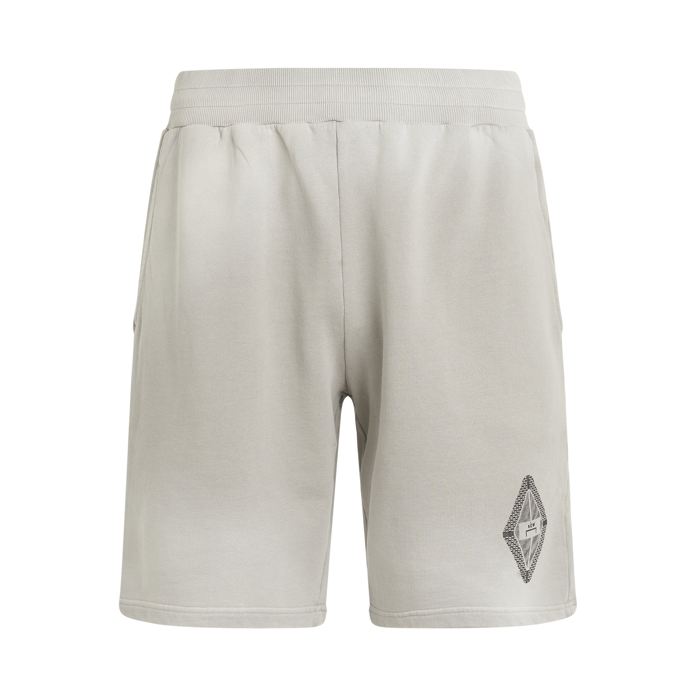 Gradient Jersey Short in Light Grey