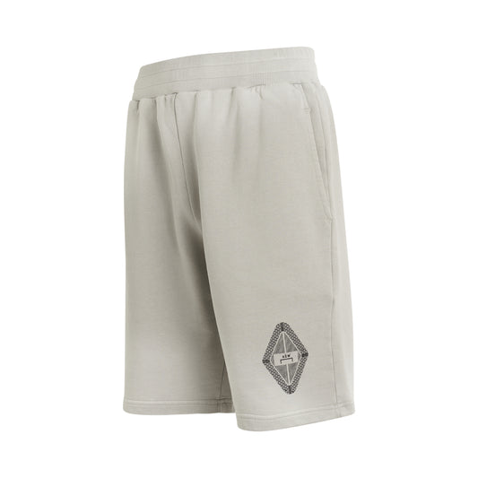 Gradient Jersey Short in Light Grey