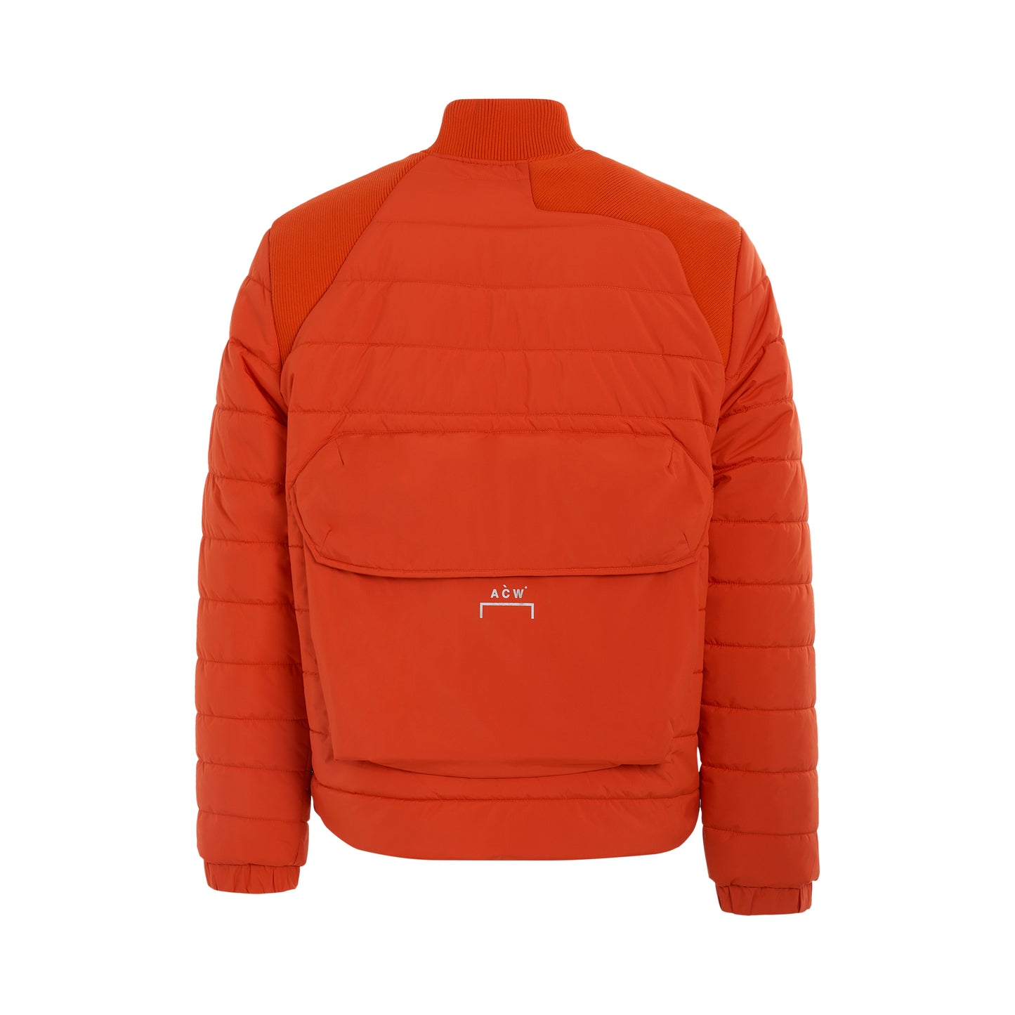 Asymmetric Padded Jacket in Volt Red