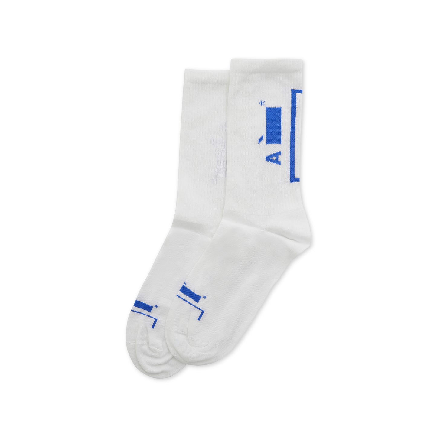 Bracket Sock in White