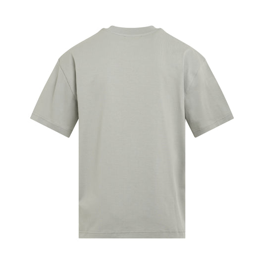 Grid Logo T-Shirt in Light Grey