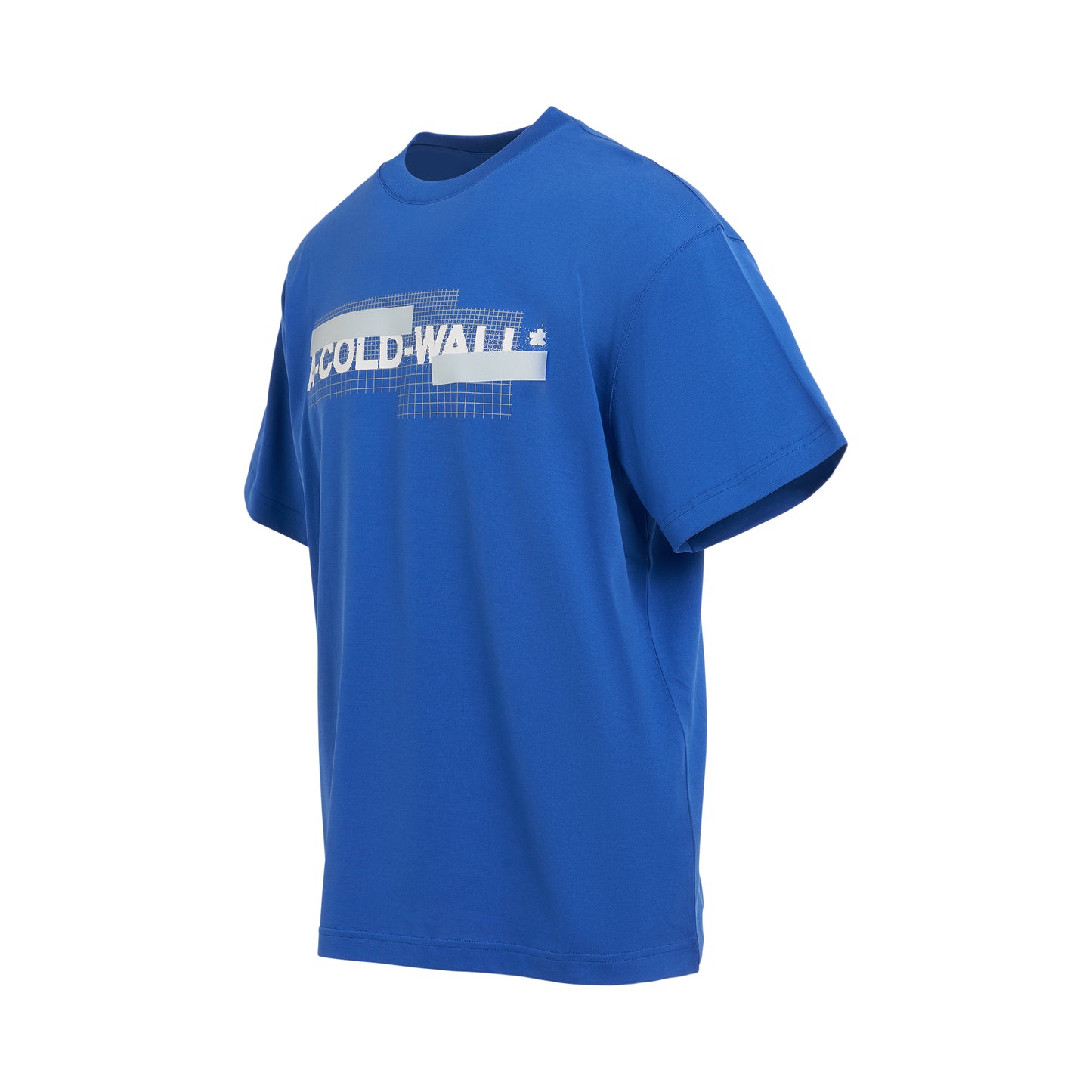 Grid Logo T-Shirt in Volt Blue