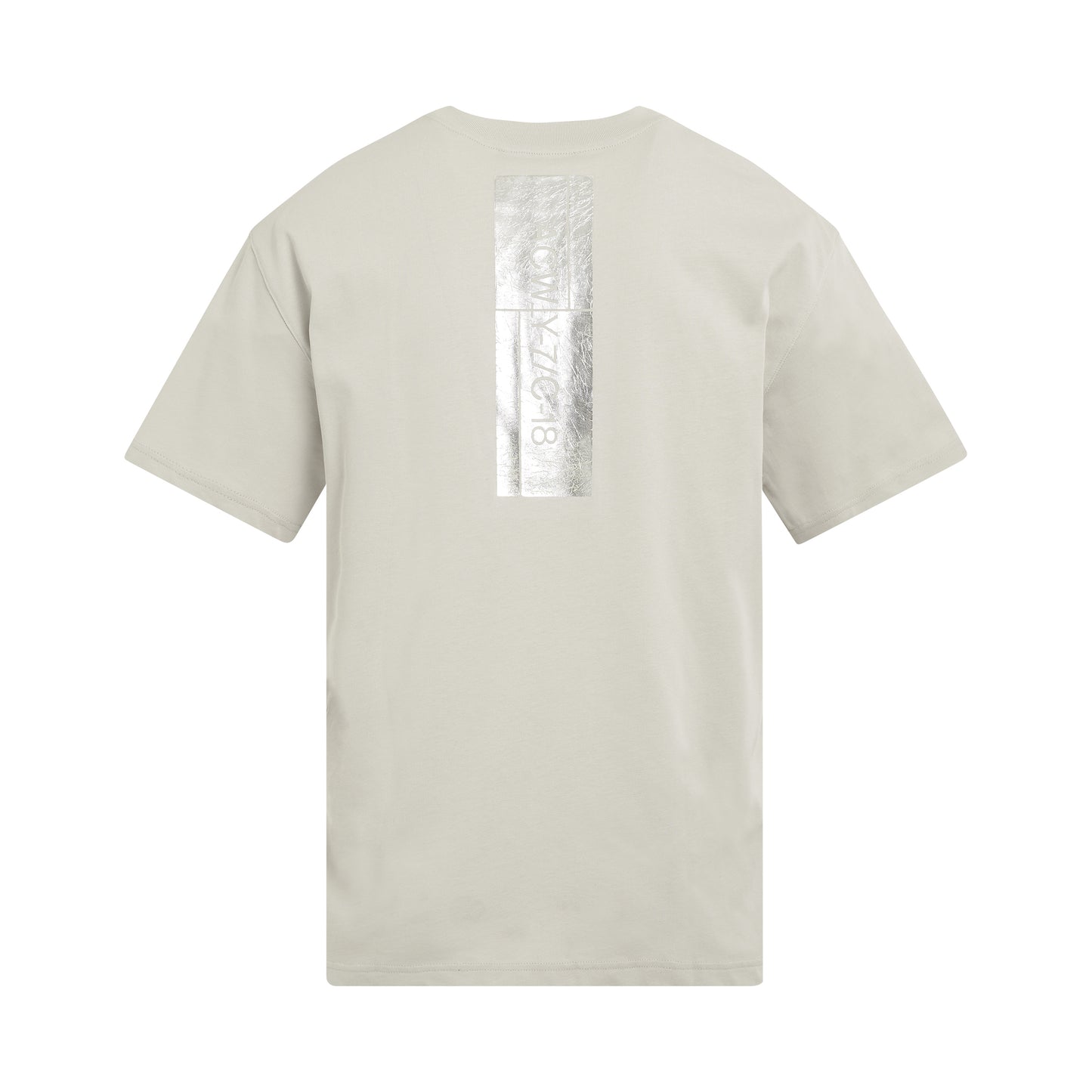 Foil Grid S/S T-Shirt in Bone