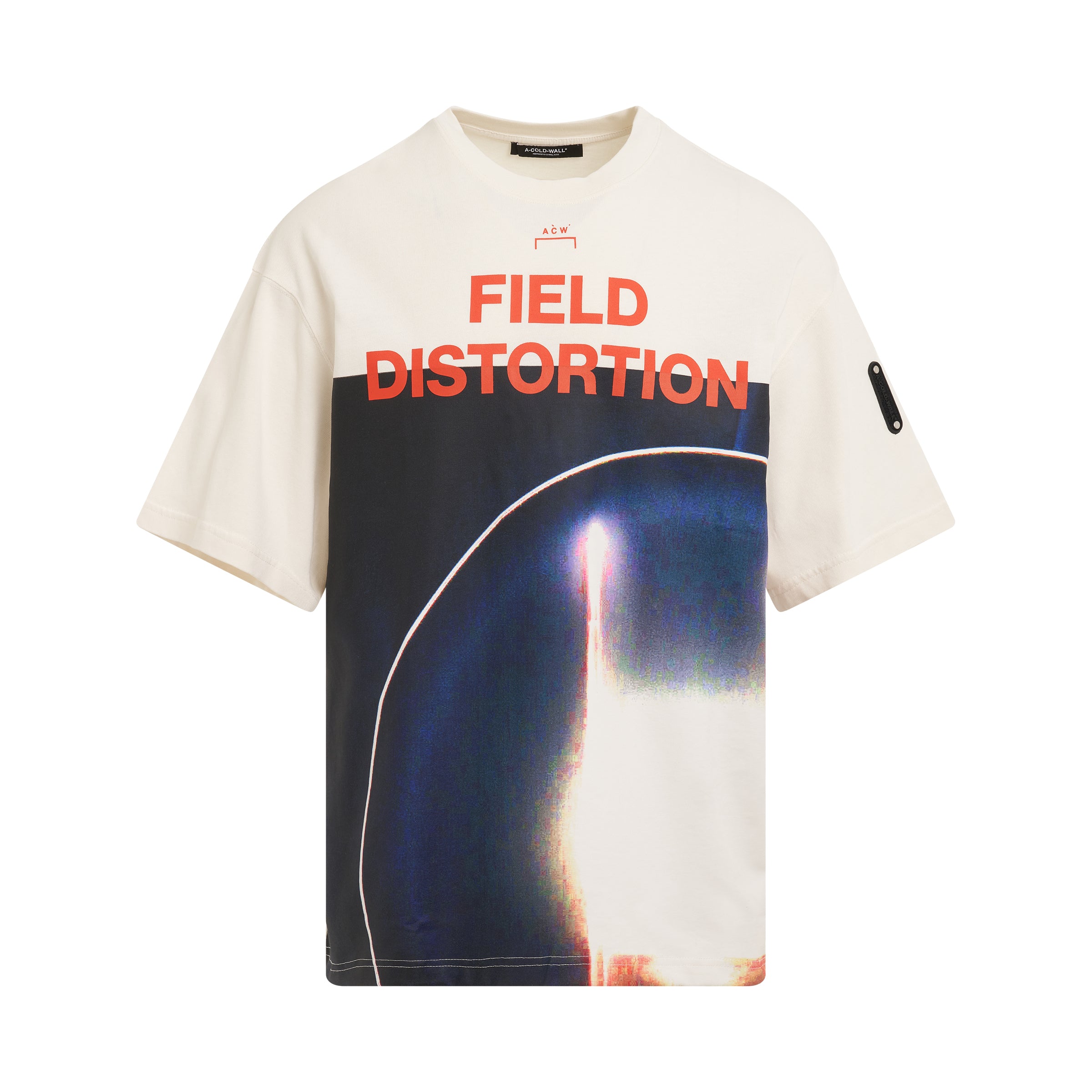 Field Distortion T-Shirt in Stone