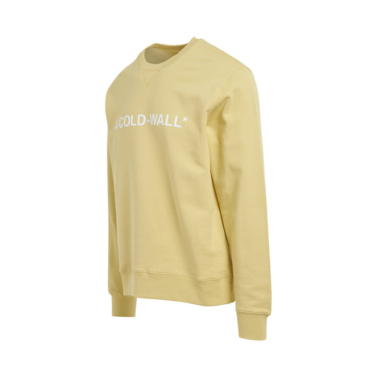 Essential Logo Crewneck in Flaxen Beige