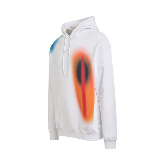 Hypergraphic Hoodie in White