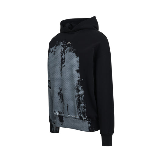 Brushstroke Hoodie in Black