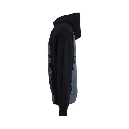 Brushstroke Hoodie in Black