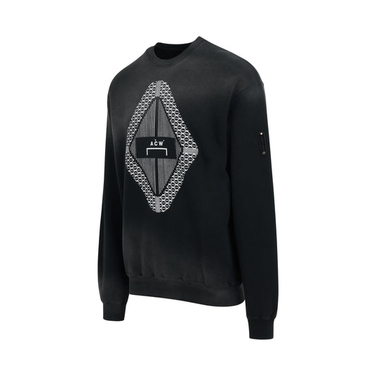 Gradient Crewneck in Black