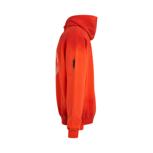 Gradient Hoodie in Rust