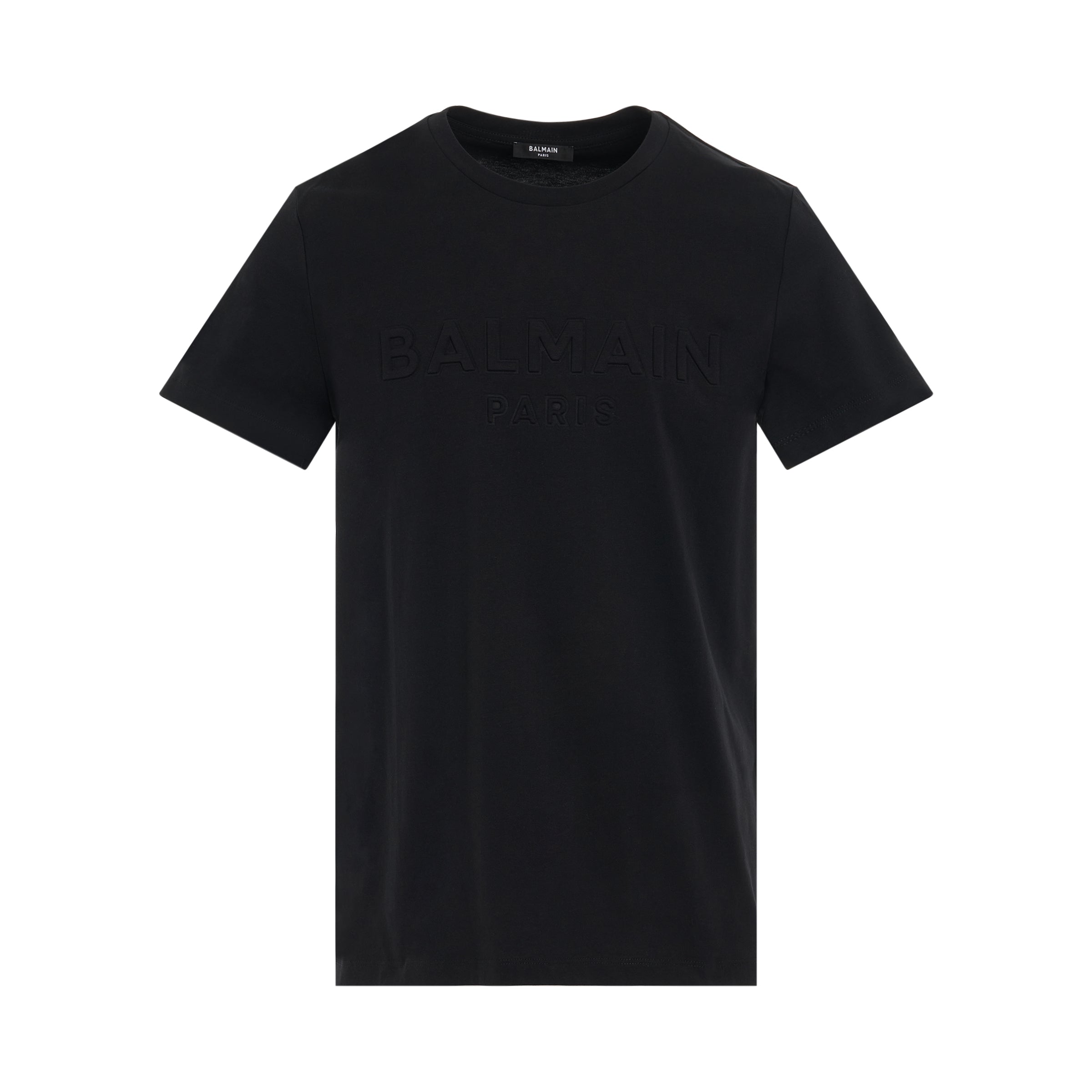 Embossed Classic Fit T-Shirt in Black