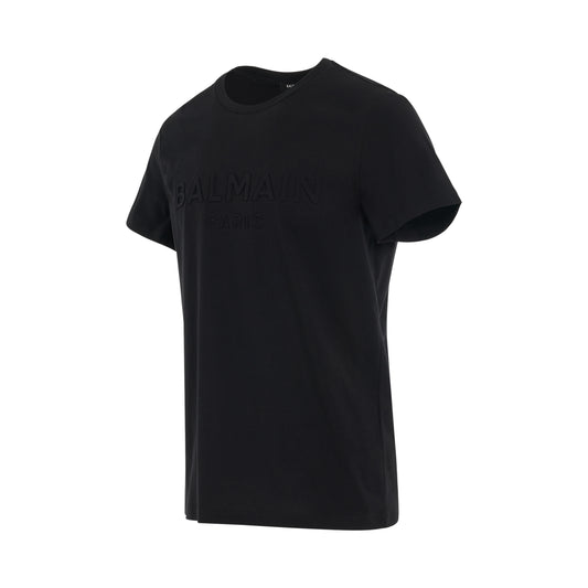 Embossed Classic Fit T-Shirt in Black