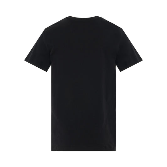 Embossed Classic Fit T-Shirt in Black