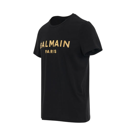 Foil Classic Fit T-Shirt in Black/Gold