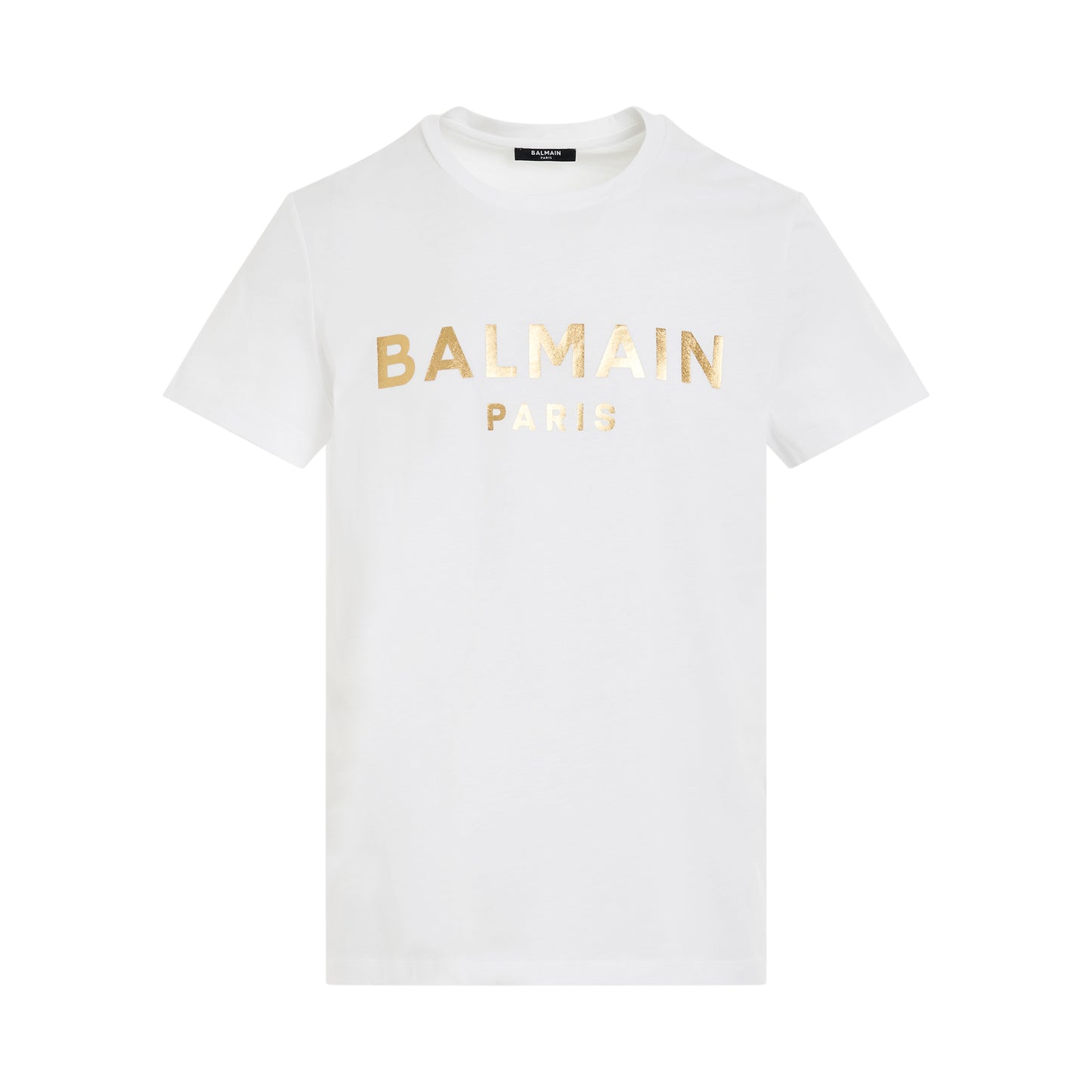 Foil Classic Fit T-Shirt in White/Gold