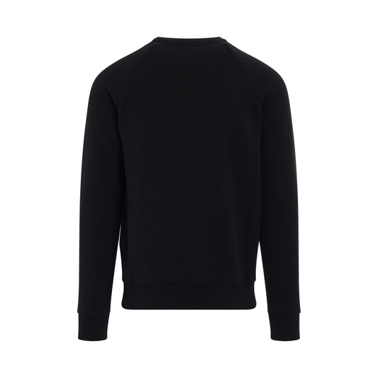 Embossed Sweatshirt in Black