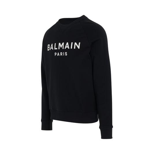 Classic Logo Print Sweatshirt in Black