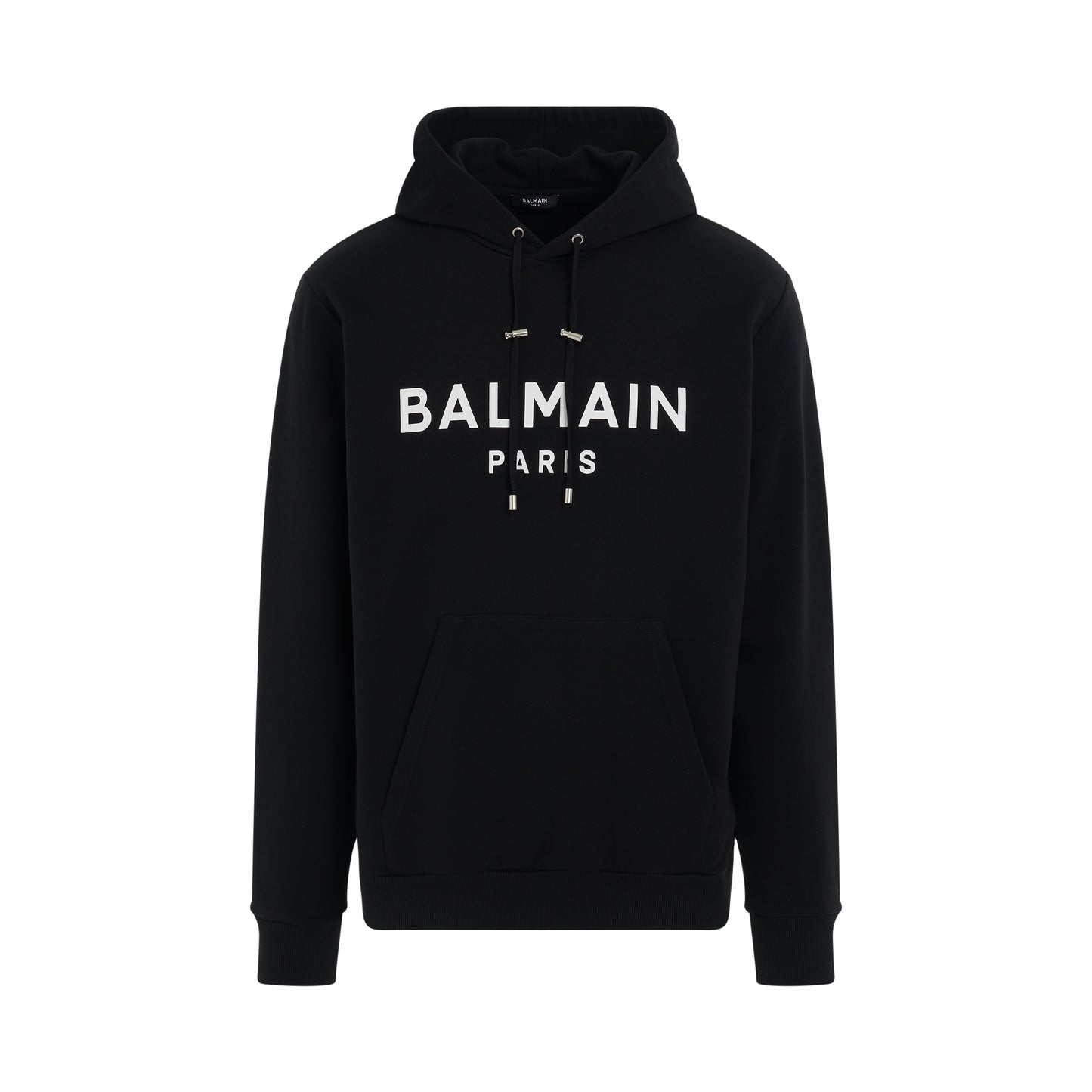 Logo Printed Hoodie in Black/White